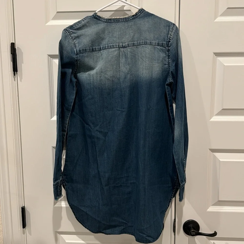 NWT Sandrine Rose x Free People Denim Button Up Top Size Small